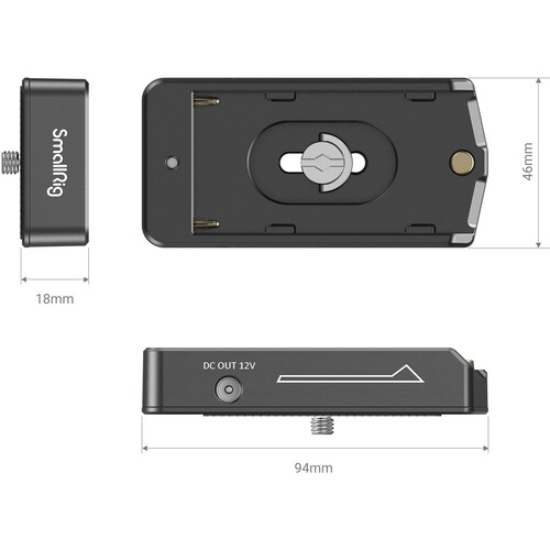 SmallRig NP-F Battery Adapter Plate Lite 3018 - 6